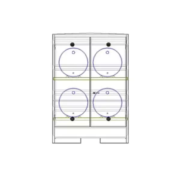 Steel Horizontal 4 Drum Store for sale