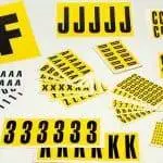 Self-adhesive Individual Characters 168 per Card